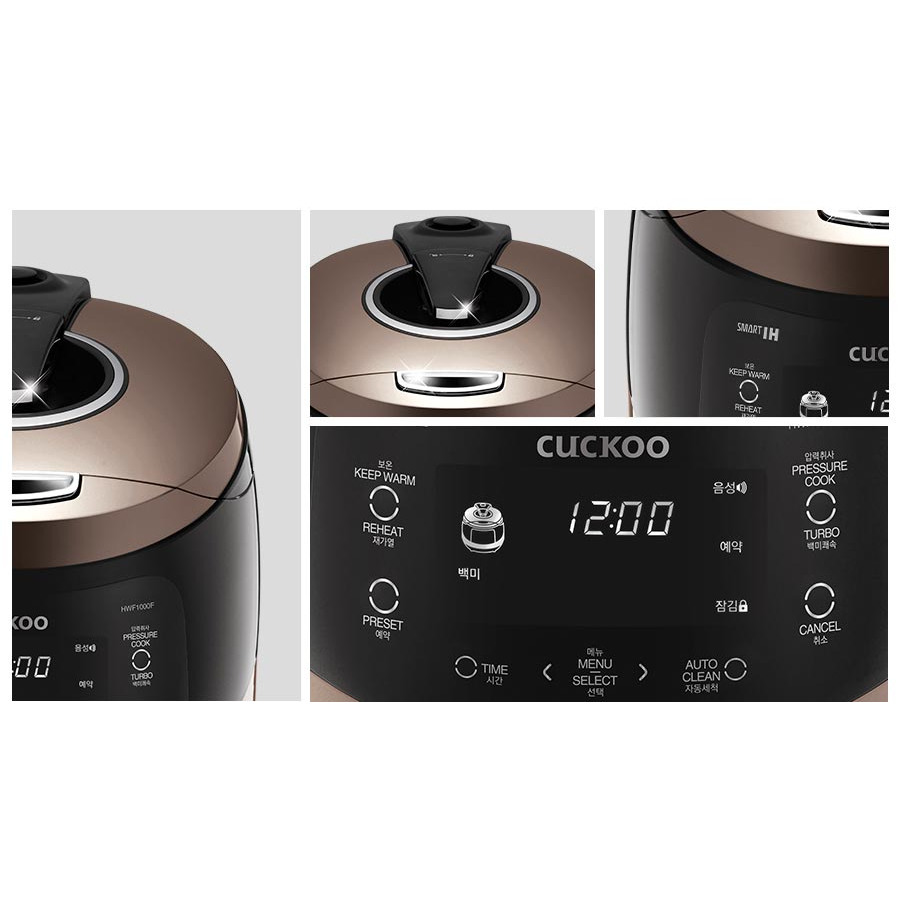 Ảnh Nồi cơm áp suất cao tần Cuckoo 1.8L CRP-HWF1000F thiết kế sang trọng - Bảo hành 2 năm 3