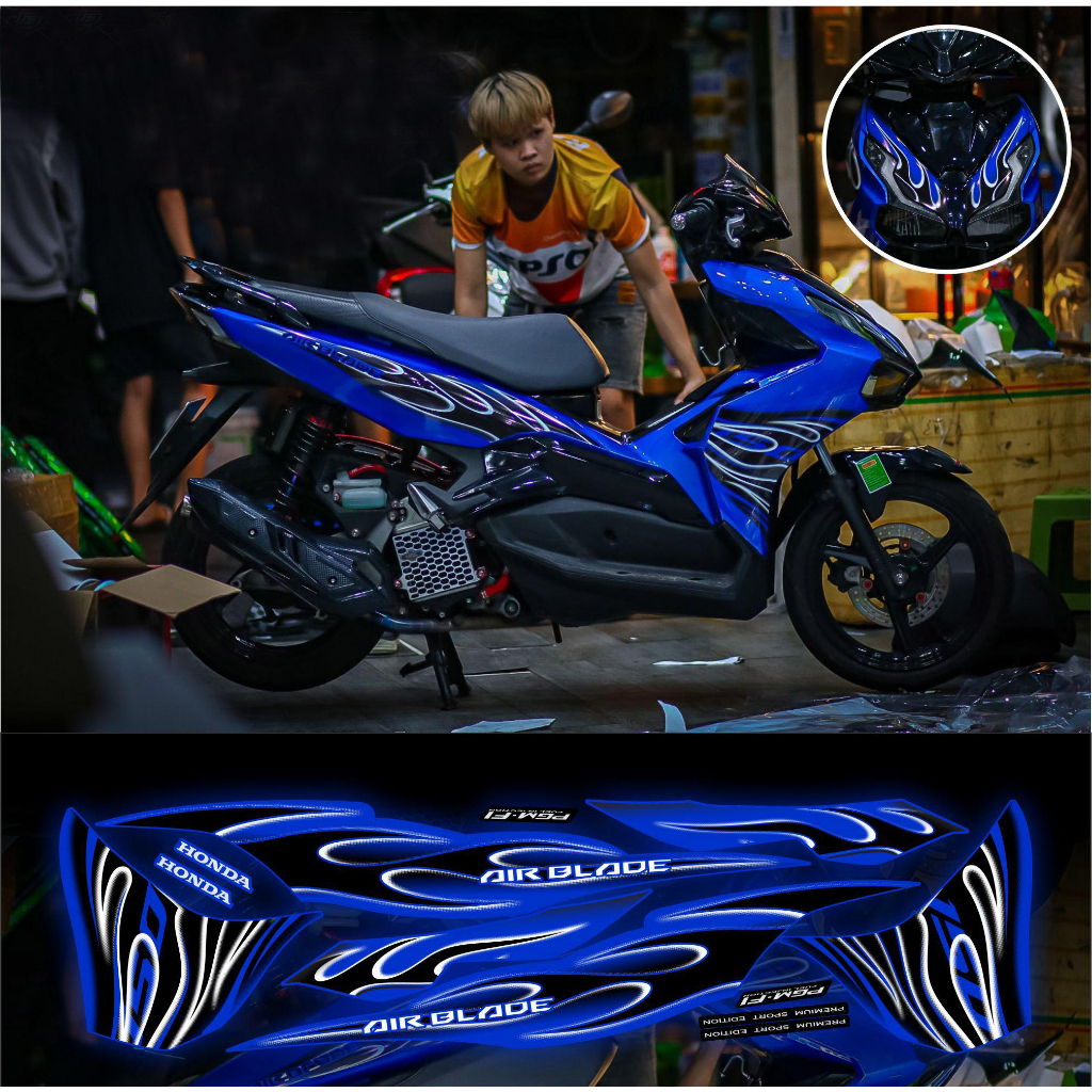 Tem lửa AB 2020 ( Air Blade đời 2020 trở lên ) màu lựa chọn 2 | Shopee ...