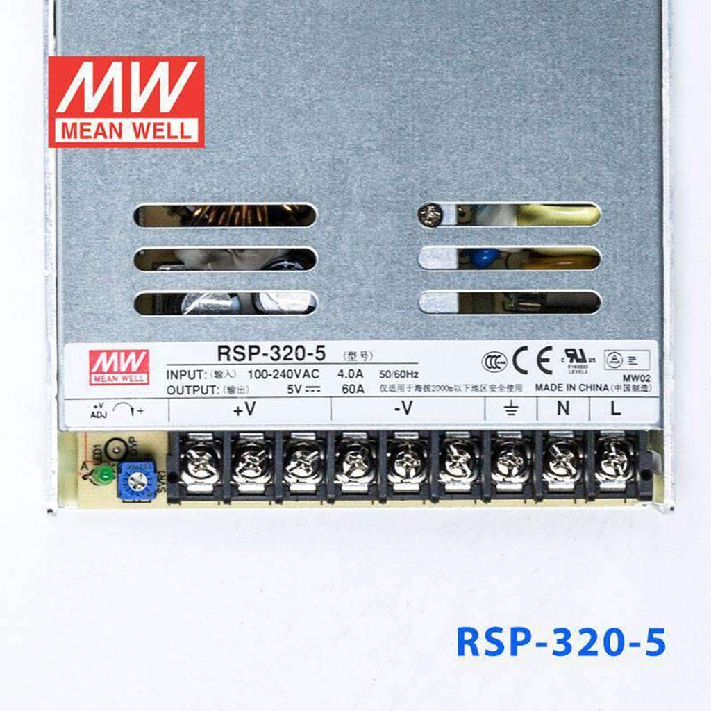 BỘ NGUỒN MEANWELL RSP-320-5, RSP-320-7.5, RSP-320-12, RSP-320-15, RSP ...