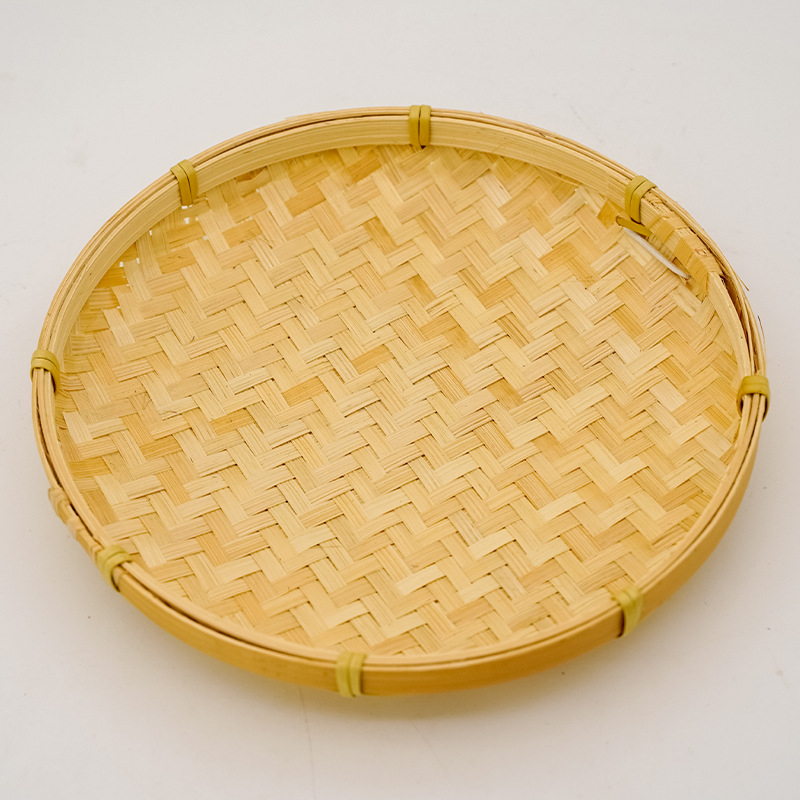 Mẹt Tre Viền Mây ONGTRE 15–60cm, Mẹt Tre Đan Thủ Công Cao Cấp, Bày Đồ Ăn, Decor, Chụp Ảnh, Nhà Hàng