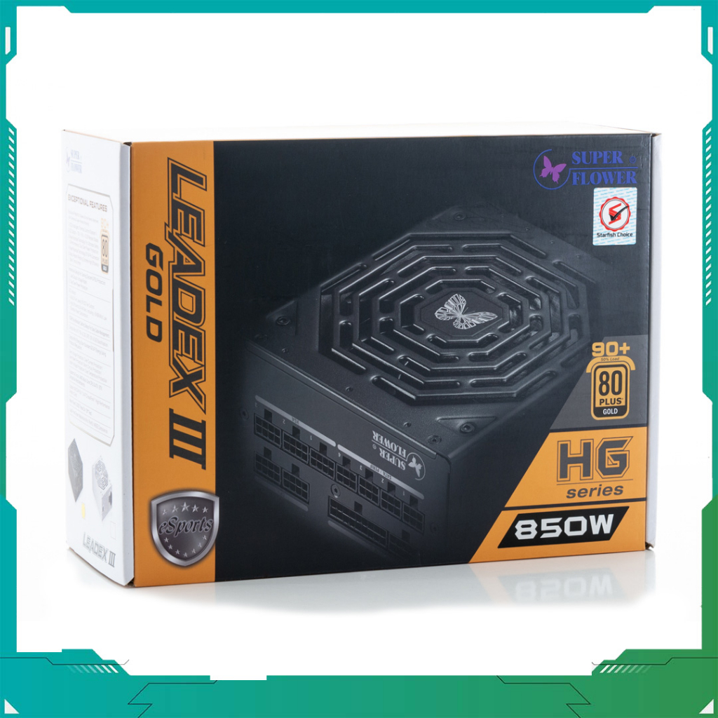 Bộ nguồn vi tính Leadex III Gold 850W 80 Plus Gold Super Flower |Black ...