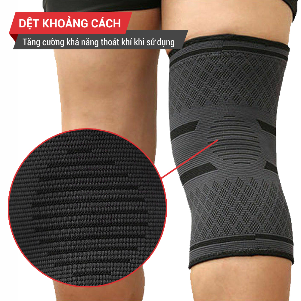 Bó gối thể thao pickleball, băng gối thể thao bảo vệ đầu gối tập gym GoodFit co giãn 4 chiều GF518K