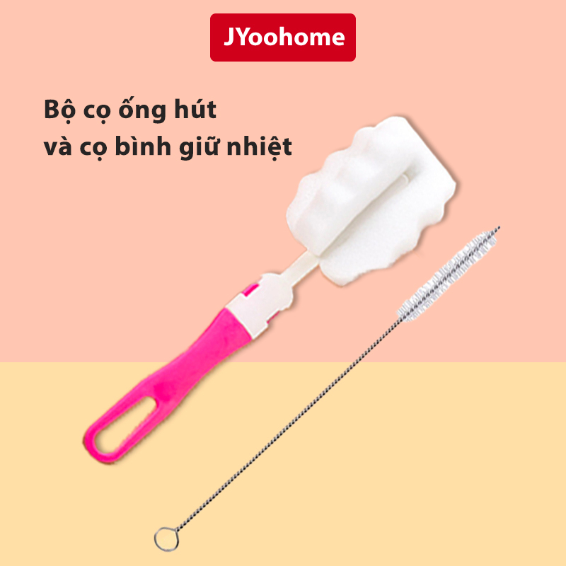 Bộ Cọ Rửa Bình Nước Dụng Cụ Vệ Sinh Cốc Ly Siêu Sạch Khớp Nối Thông Minh Jyoohome Shopee