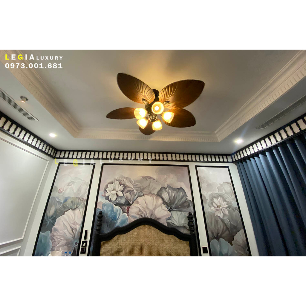 Ảnh Quạt trần INDOCHINE|phong cách Phương Đông|quạt trần Lê Gia LGFAN692 -phù hợp nhà hàng khách sạn 2