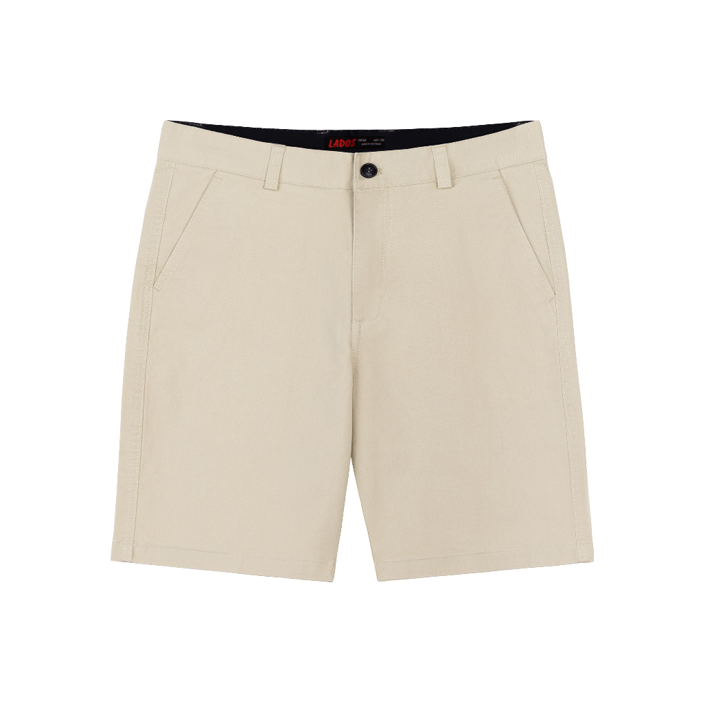 Quần short Nam vải kaki trơn cao cấp LADOS – 4100 form basic trẻ trung thoải mái nhiều màu