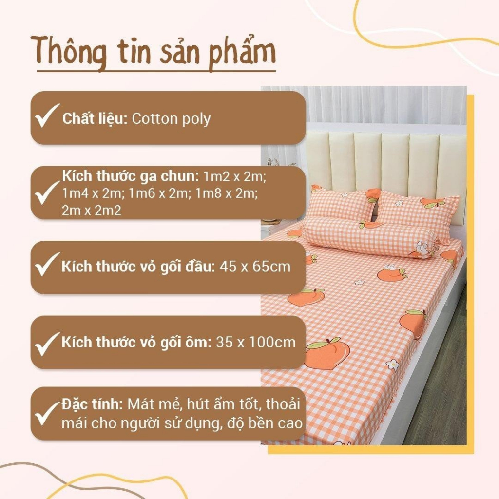 Ảnh Bộ ga giường cotton poly 3 món nhiều mẫu Thỏ Tim Xanh 1