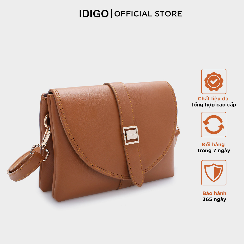 Túi đeo chéo nữ dáng vuông IDIGO FB2-361-00