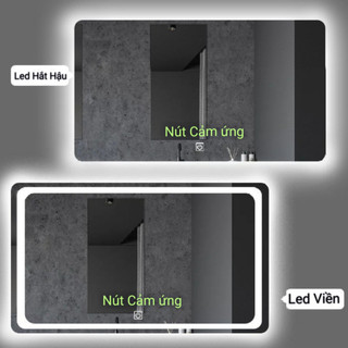 Gương đèn LED cảm ứng treo tường, Gương trang điểm, phòng tắm cao cấp ,có nút cảm ứng on off,Diamond Mirror CN-PMV