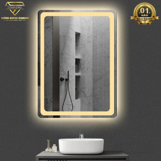 Gương đèn LED cảm ứng treo tường, Gương trang điểm, phòng tắm cao cấp ,có nút cảm ứng on off,Diamond Mirror CN-PMV