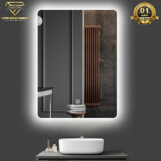 Gương đèn LED cảm ứng treo tường, Gương trang điểm, phòng tắm cao cấp ,có nút cảm ứng on off,Diamond Mirror CN-PMV
