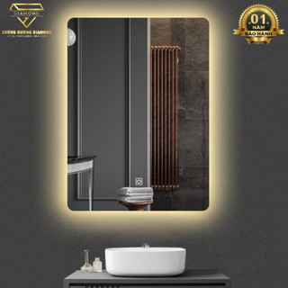 Gương đèn LED cảm ứng treo tường, Gương trang điểm, phòng tắm cao cấp ,có nút cảm ứng on off,Diamond Mirror CN-PMV