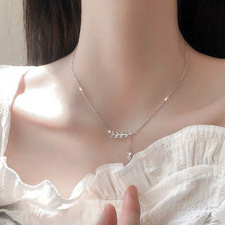 Dây chuyền bạc nữ LAMY Willow Leaf Silver Necklace 6088