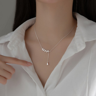 Dây chuyền bạc nữ LAMY Willow Leaf Silver Necklace 6088