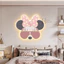 Tranh 3D LED Chuột Mickey Minnie Màu Hồng Trang Trí Nhà, Quán Cà Phê Xưởng Giá Rẻ