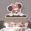 Tranh 3D LED Chuột Mickey Minnie Màu Hồng Trang Trí Nhà, Quán Cà Phê Xưởng Giá Rẻ