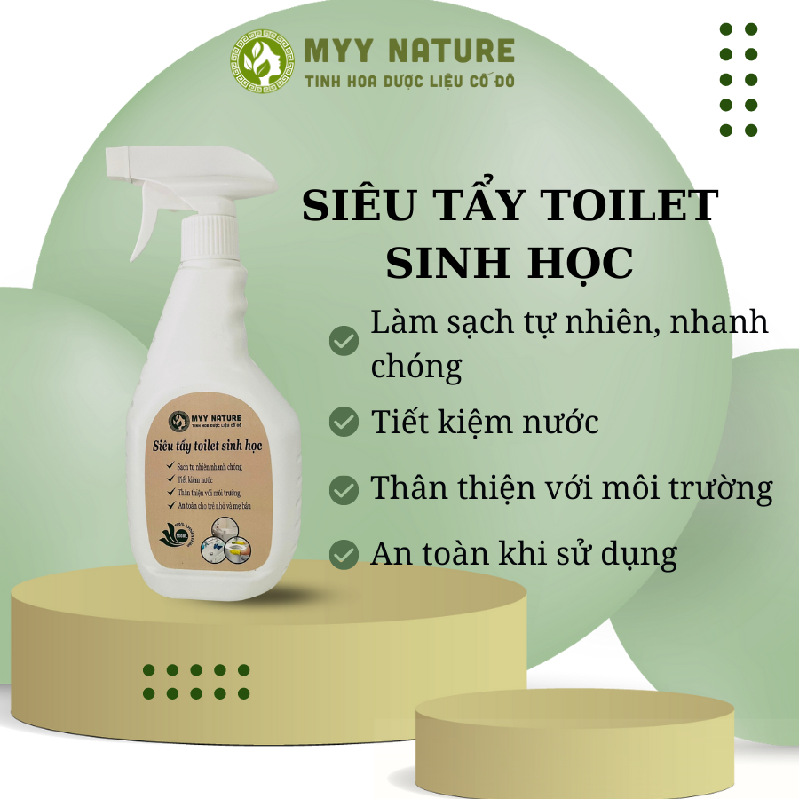 Siêu Tẩy Toilet Sinh Học Myy Nature 500ml - Khử Khuẩn, Khử Mùi, Làm Sạch Nhanh Chóng