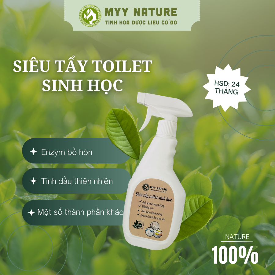 Siêu Tẩy Toilet Sinh Học Myy Nature 500ml - Khử Khuẩn, Khử Mùi, Làm Sạch Nhanh Chóng