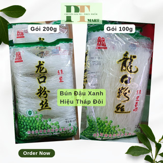 200g Bún tàu (Miến) Khô Đậu Xanh hiệu Tháp Đôi. Nấu canh, Xào chay, Nhúng Lẩu ---