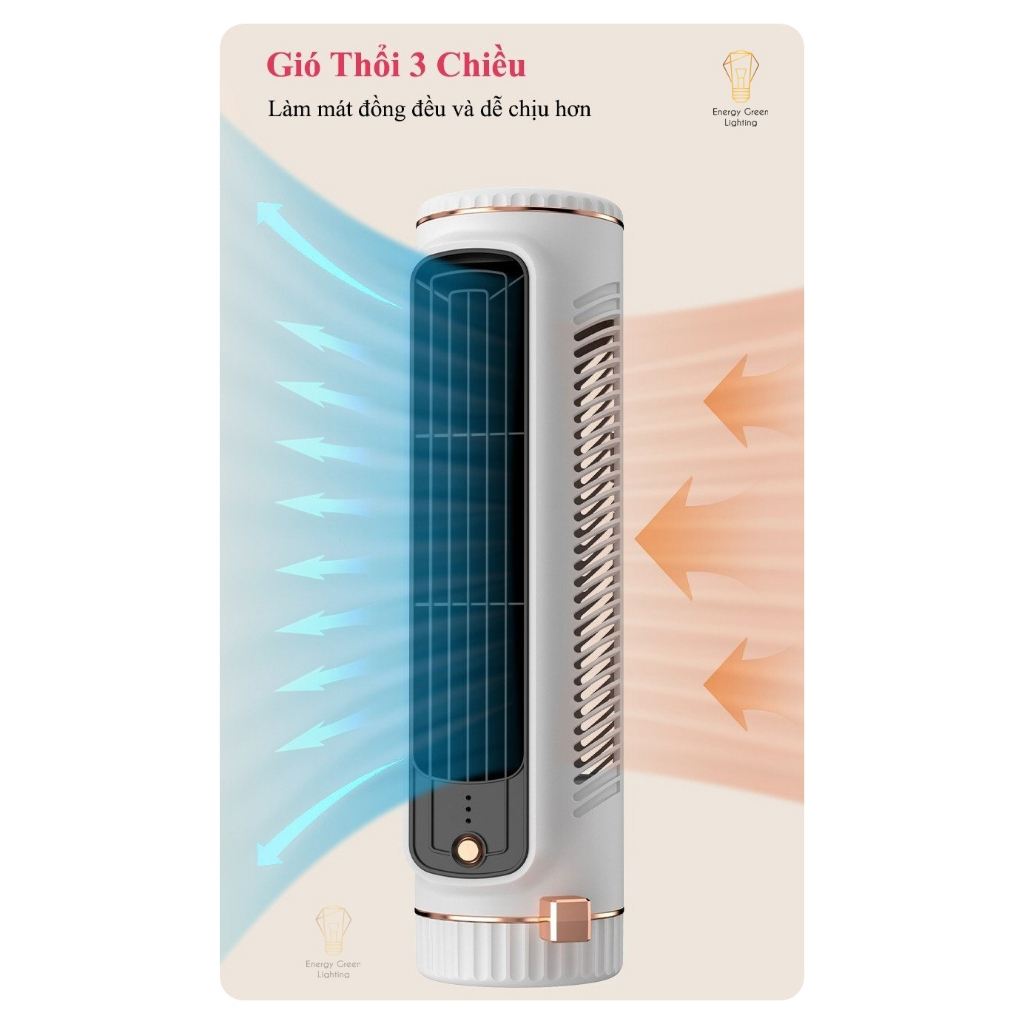 Ảnh Quạt Tháp Điều Hoà Mini Để Bàn Energy Green Lighting QB-E2 - E5 - Dành Cho Dân Văn Phòng - Siêu Mát 2