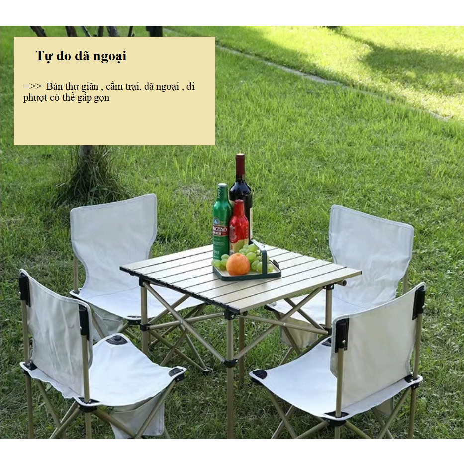 Bàn Dã Ngoại, Cắm Trại, Picnic, Du Lịch có Thể GẤp Gọn, Sang Trọng Và Tiện Lợi