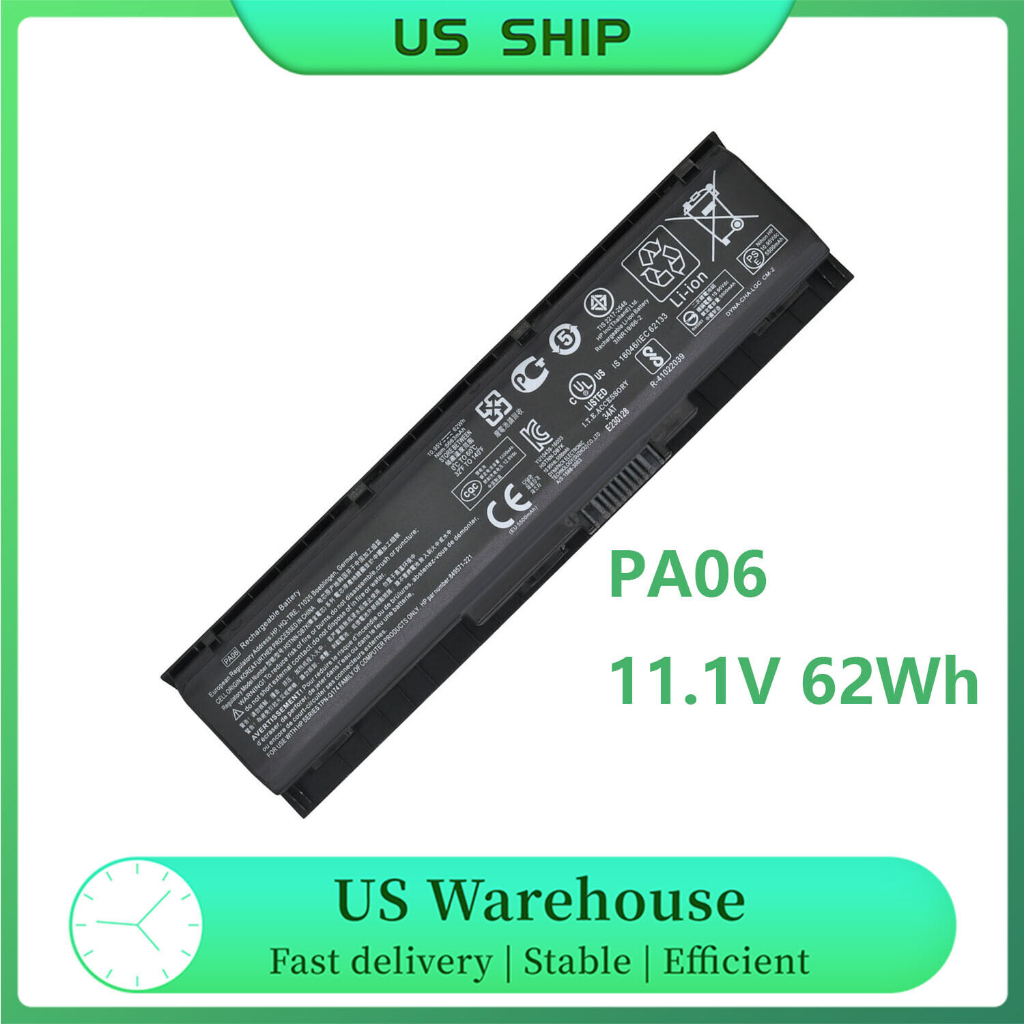11.1V 62wh PA06 D'origine PA06 HSTNN DB7K Batterie D'ordinateur Portable Pour HP Omen 17 17 W 17