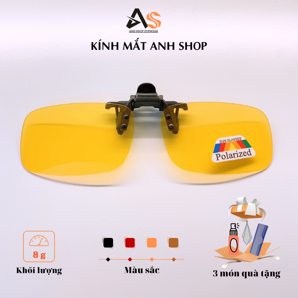 Kính râm kính mát dạng kẹp kính đi đêm và ngày phân cực | Shopee Việt Nam