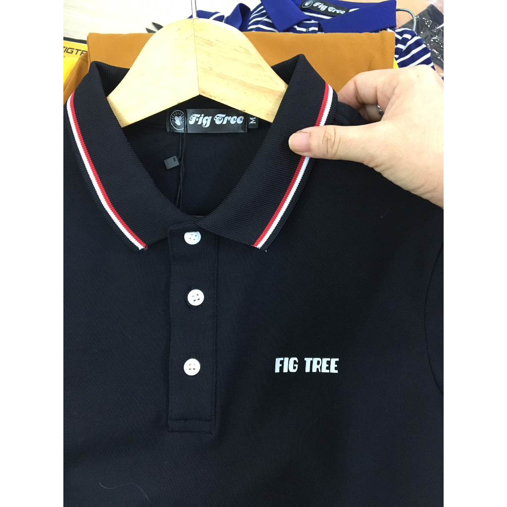 Set Áo Váy Đôi Fig Tree Thun Polo Màu Đen Huyền Bí ( hàng thiết kế full size kèm cận cảnh)