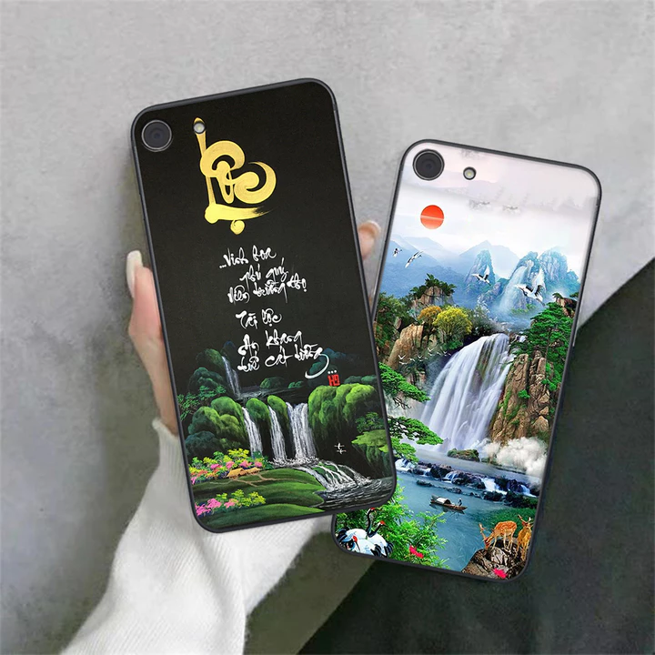Ốp lưng Vivo Y53 / Y55 ( BẢN CŨ) mẫu hình chữ LỘC- TÂM AN VẠN SỰ - HOA SEN