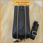 Clutch hộp nam cầm tay handmade 2 ngăn khóa kéo, có khóa số bảo mật, có dây đeo chéo chất liệu da bò thật CL11 — ảnh 5