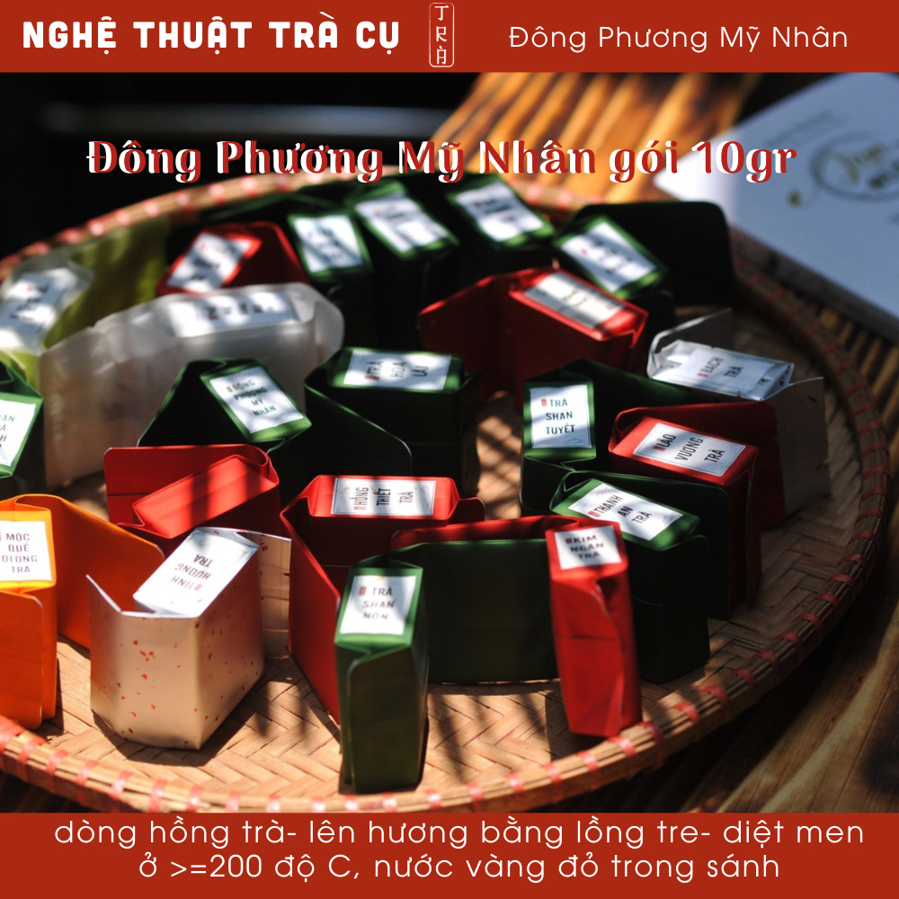 [Thẩm trà túi nhỏ]Trà Đông Phương Mỹ Nhân 10gr túi nhỏ dễ mang đi