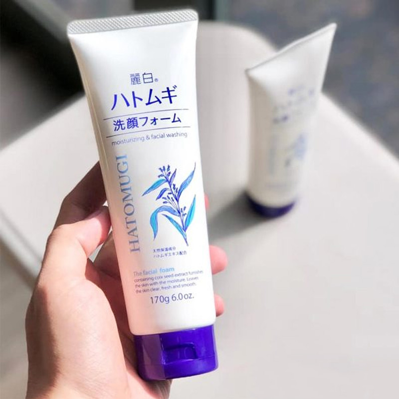 Ảnh Sữa rửa mặt sáng da dưỡng ẩm Hatomugi Nhật Bản 3