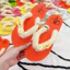 Dép Kẹp Xỏ Ngón HD HandMade Cho Mẹ Và Bé Gắn 4 Sticker Ngẫu Nhiên Cao Cấp Đế Cao Su Non Dễ Thương