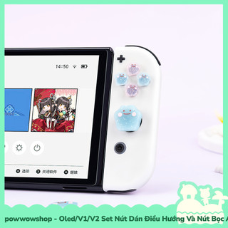 [Sẵn VN - Hỏa Tốc] Oled/V1/V2 Set Phụ Kiện Nút Dán & Nút Bọc Analog Dành Cho Joycon Nintendo Switch Ditto Pocket Monster