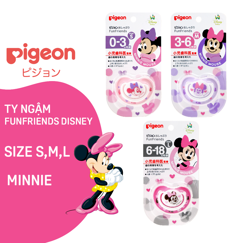 Ty Ngậm Funfriends Disney Minnie Pigeon (size S/M/L)