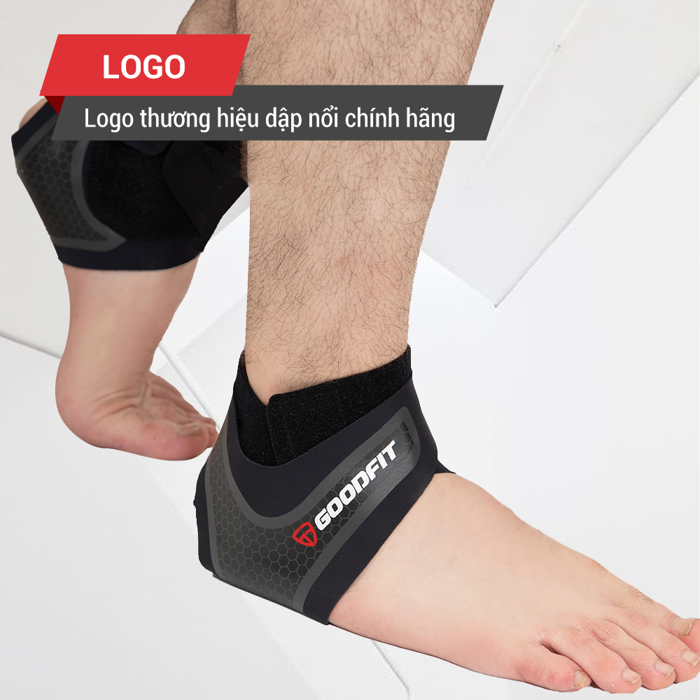 Băng quấn cổ chân, mắt cá chân, băng cổ chân đá bóng chính hãng GoodFit GF611A, mỏng nhẹ thoáng khí