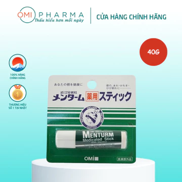 Son Dưỡng Ẩm Bạc Hà Dành Cho Môi Khô Và Nứt Nẻ Omi Brotherhood Menturm Nhật Bản (4g/Thỏi)