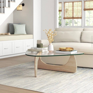 Bàn Noguchi , Bàn trà kính cường lực 12mm, Bàn Sofa.