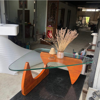 Bàn Noguchi , Bàn trà kính cường lực 12mm, Bàn Sofa.