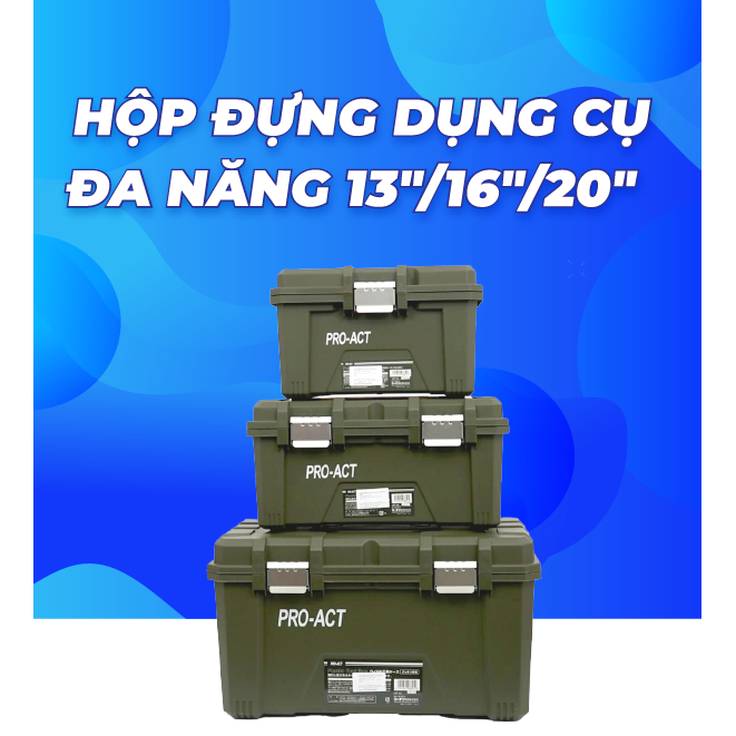 Hộp đựng dụng cụ cơ khí sửa chữa đa năng KOHNAN màu đỏ/xanh/xám size S ...