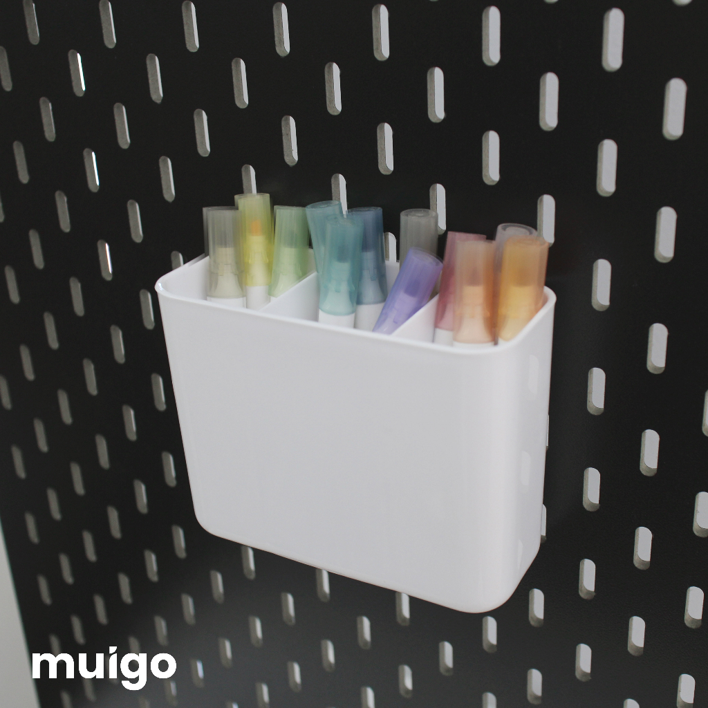 Cốc đựng lớn cho bảng Pegboard Lỗ Dọc | Phụ Kiện Pegboard Đa Năng