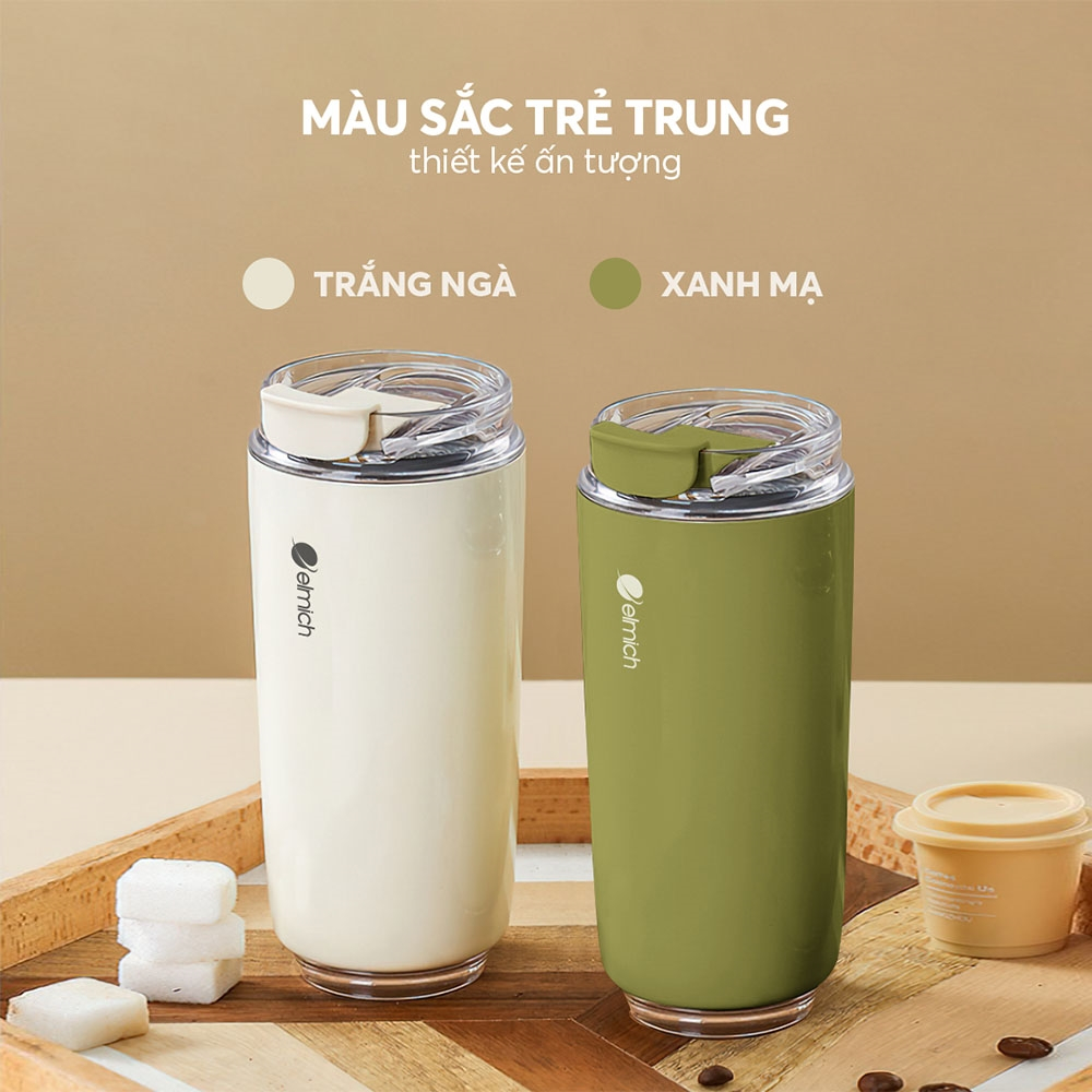 Cốc giữ nhiệt inox 304 Elmich EL8300 dung tích 420ml