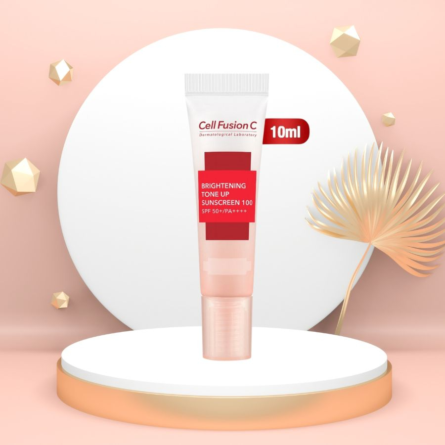 Kem Chống Nắng Cell Fusion C Brightening Tone Up Sunscreen 100 SPF50+/PA++++ 10ml COCOLUX