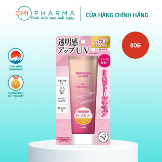 Tinh Chất Chống Nắng Nâng Tone Trắng Hồng Tự Nhiên Omi Menturm Chống Nước Và Mồ Hôi, Bã Nhờn SPF50+ PA++++ (80g/tuýp)