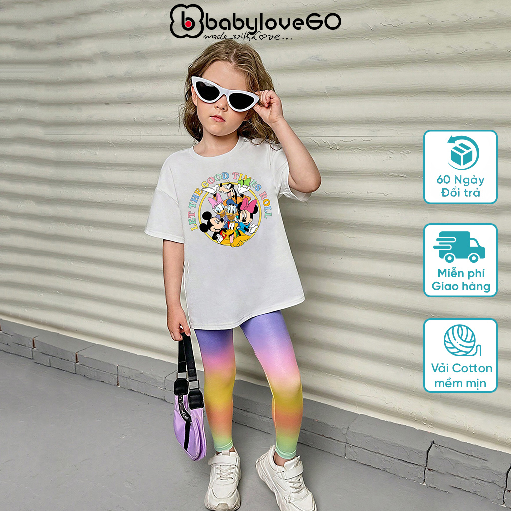 Áo thun bé trai bé gái BabyloveGO áo phông cho bé in hình độc đáo chất cotton mẫu mới 2023