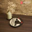 Bảng Pull Push SAN-TP01 chất liệu gỗ dán tường hình tròn hướng dẫn đóng mở cửa kính
