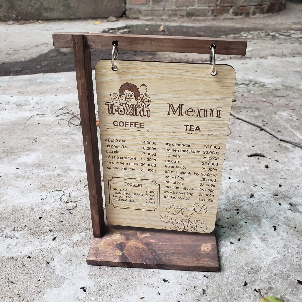 Menu treo để bàn bảng đen viết phấn | Shopee Việt Nam