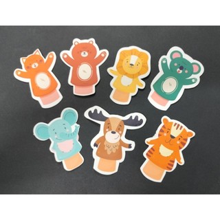 Bộ con vật chipi kích thích thị giác cho bé (bộ 20 hình)