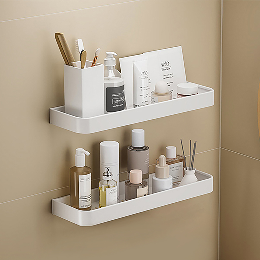 Kệ nhà tắm kệ để đồ nhà bếp đa năng có thể dán tường và bắt vít Giá để đồ nhà tắm ke de do tiện ích