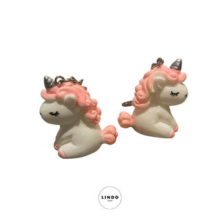 0047 Móc Khóa Ngựa Một Sừng Dễ Thương, Cute LINDO, Quà Tặng Đáng Yêu, Treo Balo, Cặp