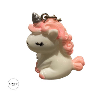 0047 Móc Khóa Ngựa Một Sừng Dễ Thương, Cute LINDO, Quà Tặng Đáng Yêu, Treo Balo, Cặp